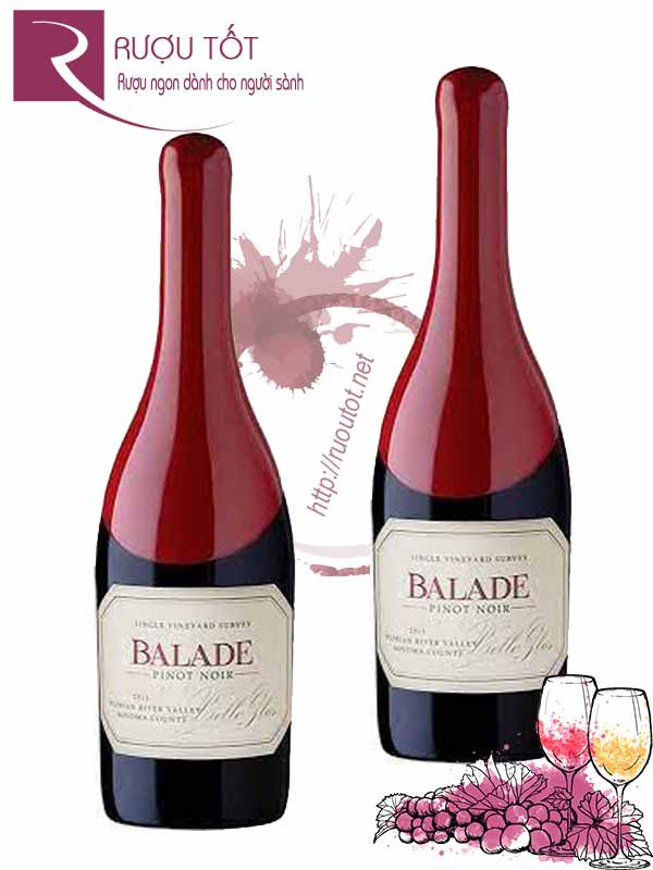 Rượu Vang Balade Pinot Noir Sonama Valley Thượng Hạng