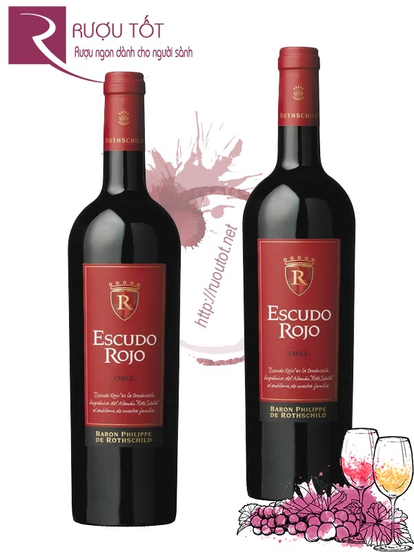Vang Chile Escudo Rojo Baron Philippe de Rothschild Thượng hạng
