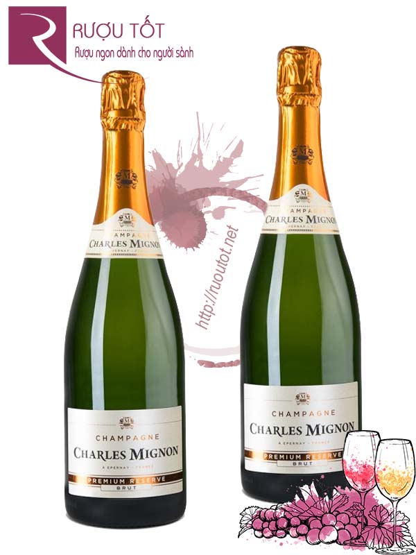 Rượu Vang Nổ Charles Mignon Champagne Brut Premium Reserve