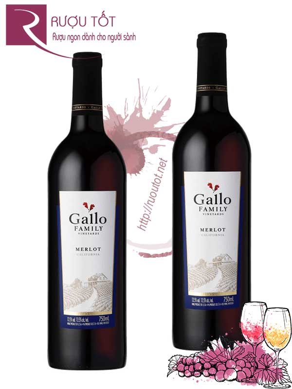 Rượu Vang Gallo Family Vineyards Varietal Merlot Giá Tốt