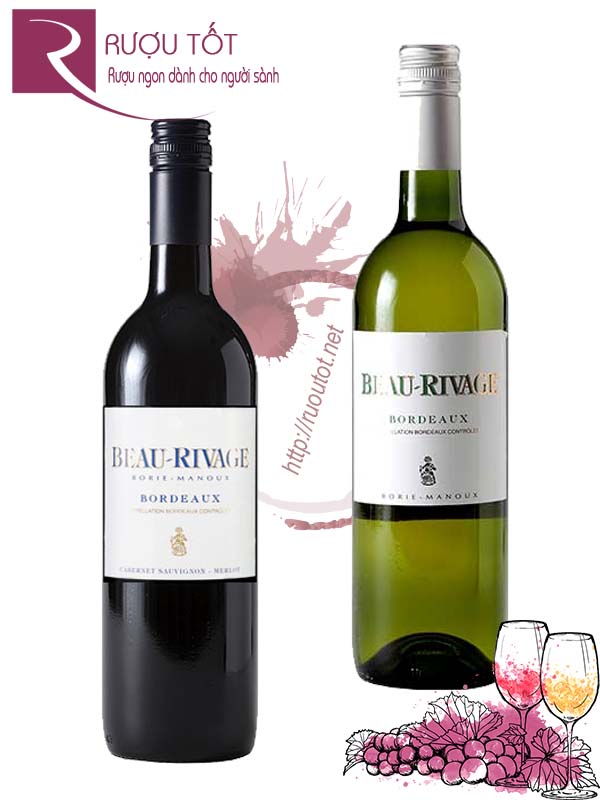 Rượu Vang Pháp Beau Rivage Bordeaux (red – white)