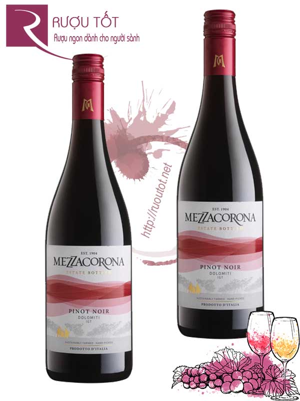 Rượu Vang Mezzacorona Pinot Noir Dolomiti IGT Cao cấp