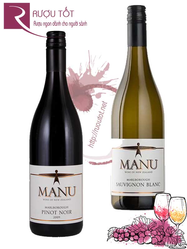 Rượu vang Manu Marlborough Pinot Noir Sauvignon Blanc Cao cấp