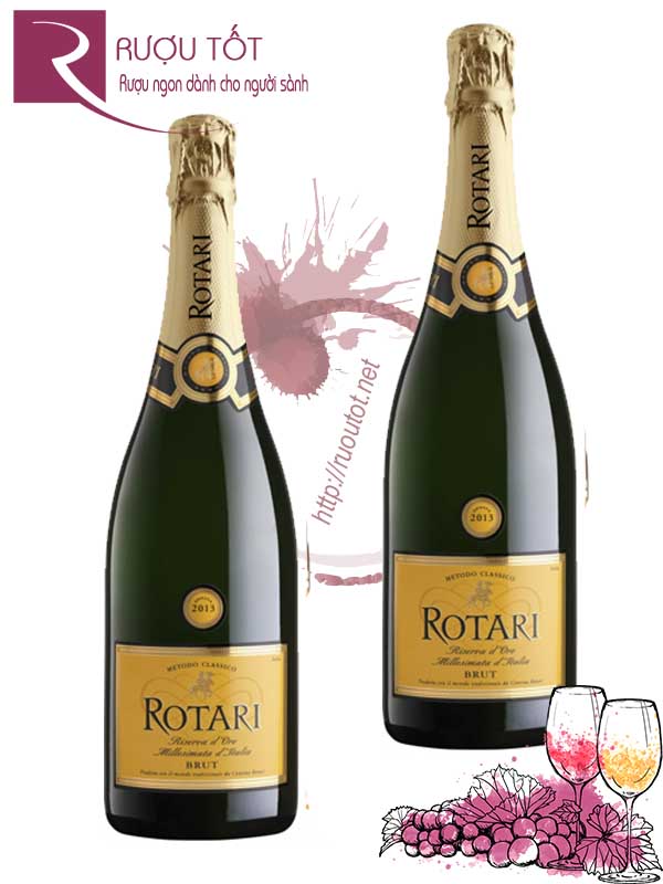Rượu Sparkling Rotari Brut Trento DOC