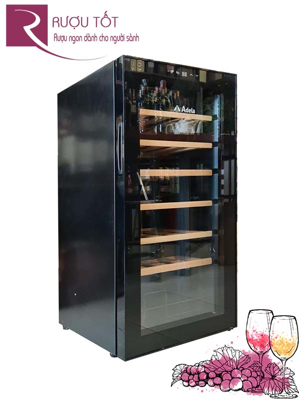 Giá sale: 1đ - Tủ rượu vang ADELA sức chứa 28 chai chính hãng