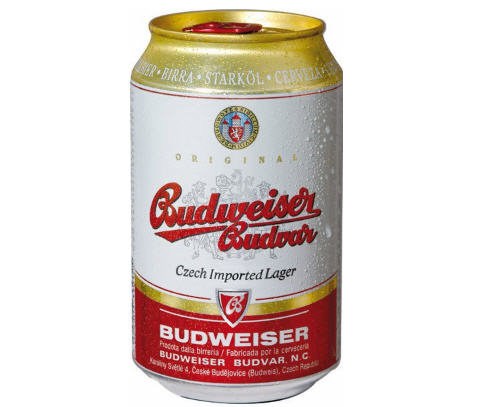 Kết quả hình ảnh cho Bia Budweiser Budvar Original - Lon thấp 330ml