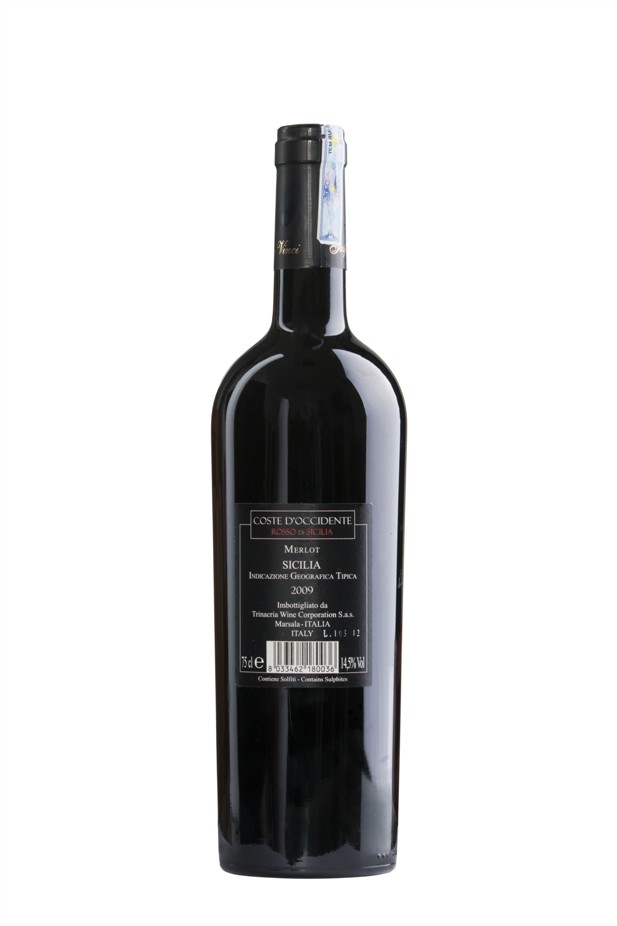 Vang Ý Gaspare Vinci D’occidente Merlot 2009