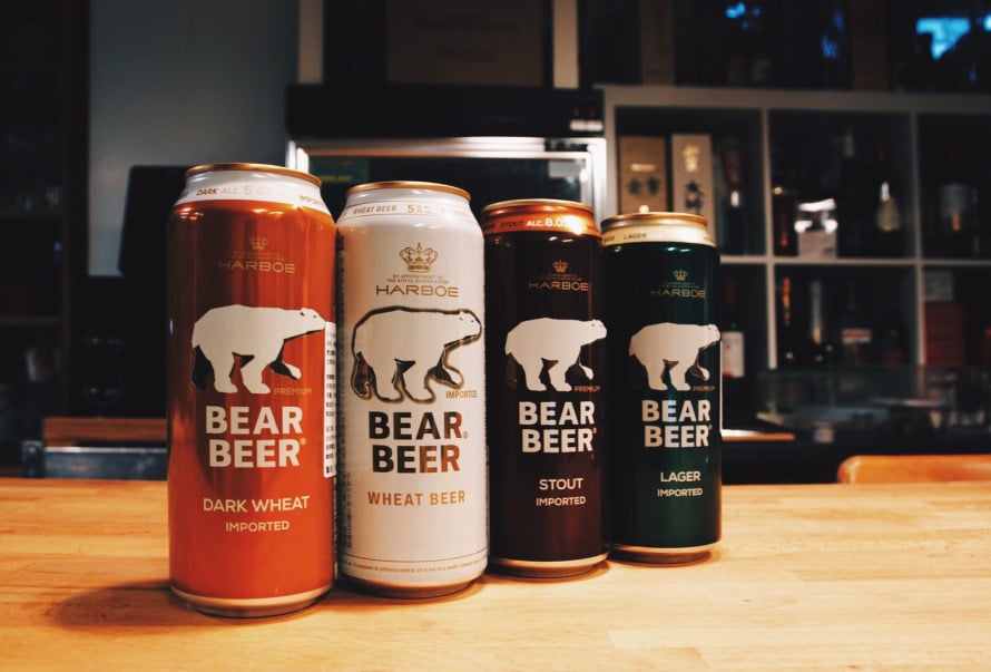 Bia Bear Beer Dark Wheat Gấu Harboe