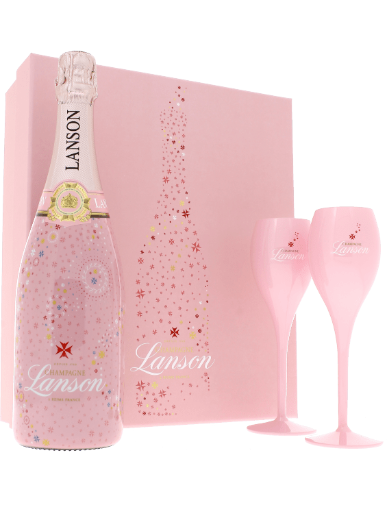 Rượu Champagne Lanson Rose Label