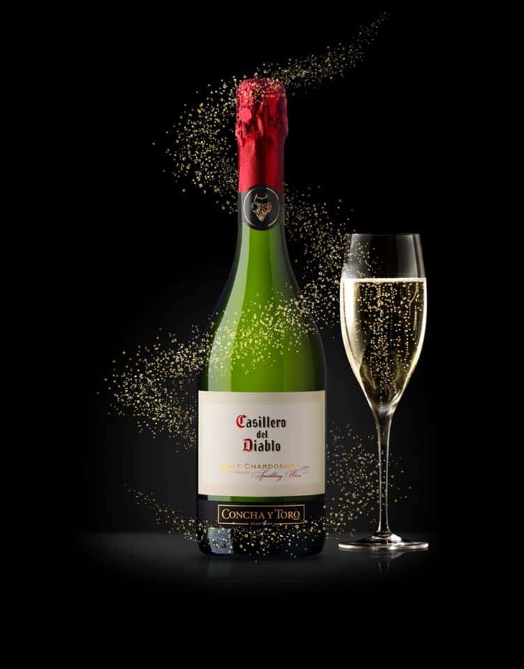 Rượu Chile Casillero Del Diablo Brut Sparkling Chardonnay