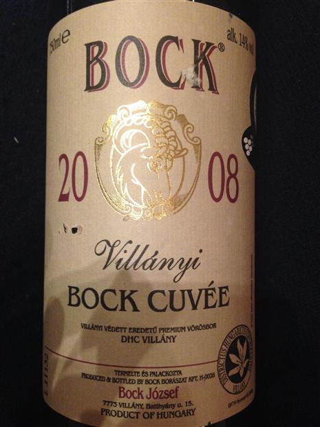 Rượu vang Bock Cuvée Villany Villany-Siklos