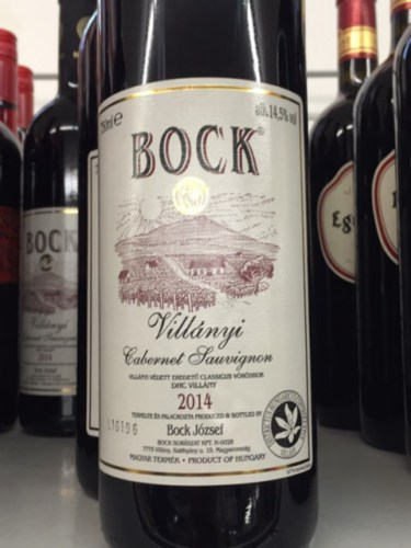 Rượu vang Bock Villany Cabernet Sauvignon