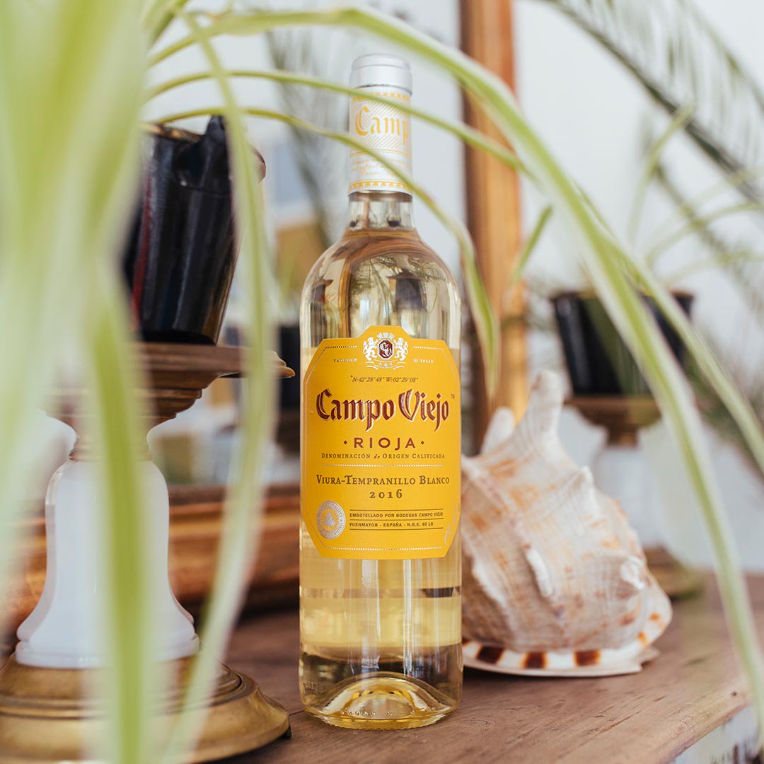 Rượu vang Campo Viejo Viura Tempranillo Blanco