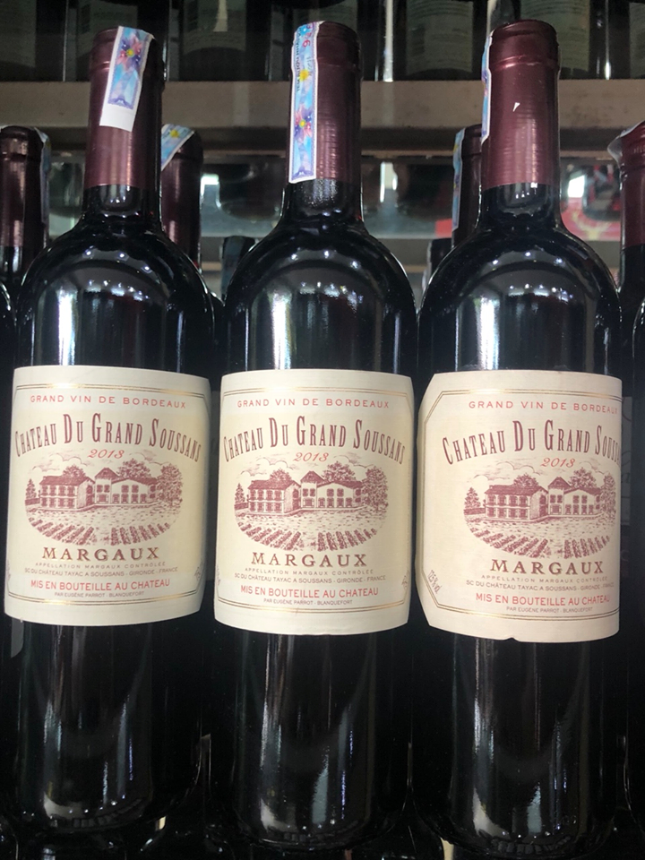 Rượu vang Chateau du Grand Soussans Margaux