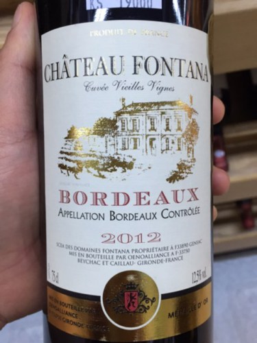 Rượu vang Chateau Fontan Bordeaux