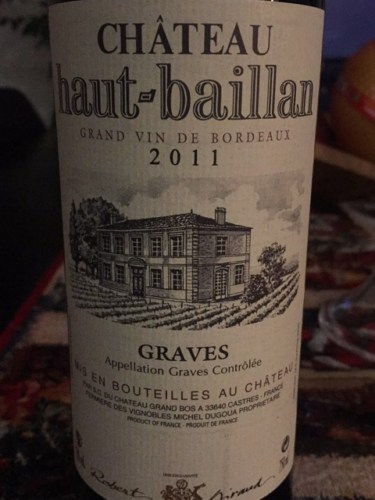 Rượu vang Chateau Haut Baillan Graves Rouge