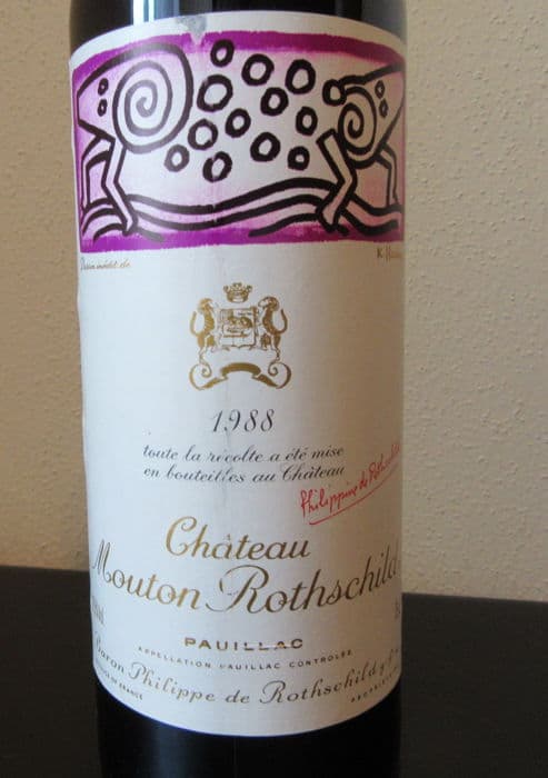 Rượu vang Chateau Mouton Rothschild Grand Cru Classé 1988/1989