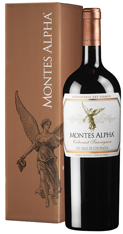 Rượu vang Chile Montes Alpha hộp gỗ 1,5L