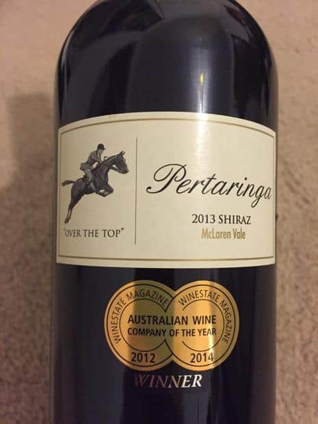 Rượu vang Pertaringa Over the Top Shiraz