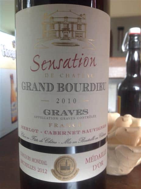 Rượu vang Pháp Sensation de Chateau Grand Bourdieu