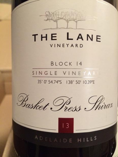 Rượu vang The Lane Vineyard Block 14 Basket Press Shiraz