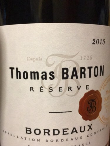 Rượu vang Thomas Barton Reserve Bordeaux