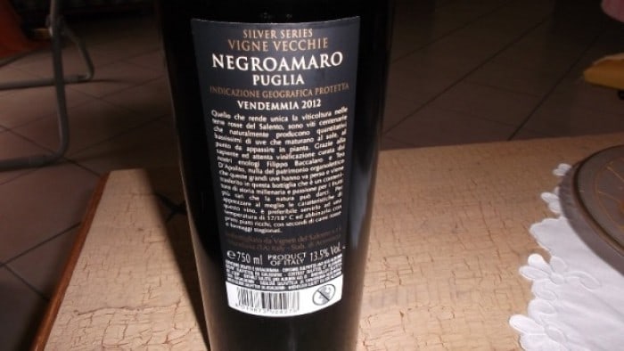 Rượu Vang Ý Vigne Vecchie Negroamaro