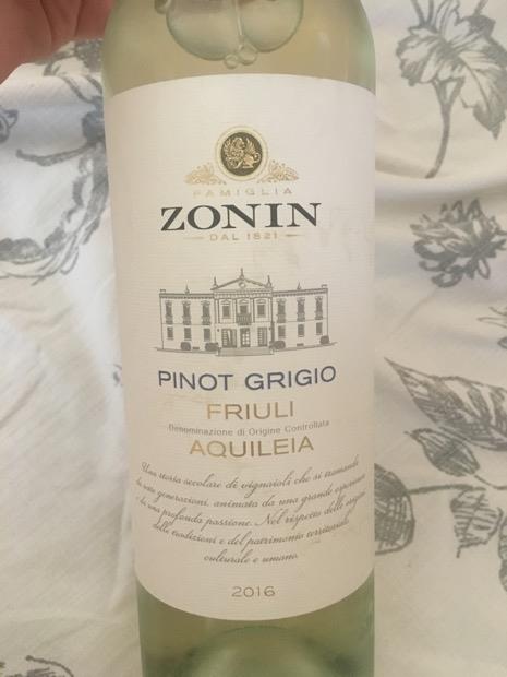 Rượu vang Zonin Classici Pinot Grigio Friuli Aquileia