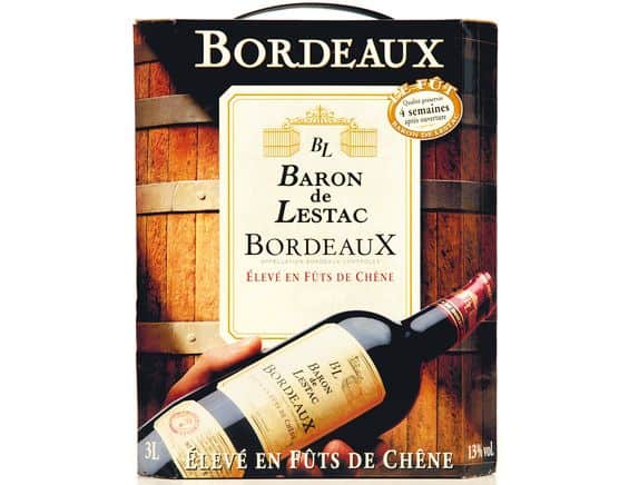 Vang Bịch Bordeaux Baron De Lestac 3 lít