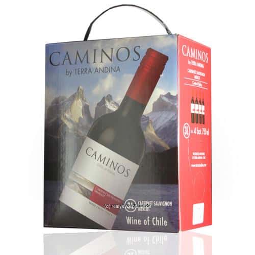 Vang bịch Chile Caminos 3 Lít