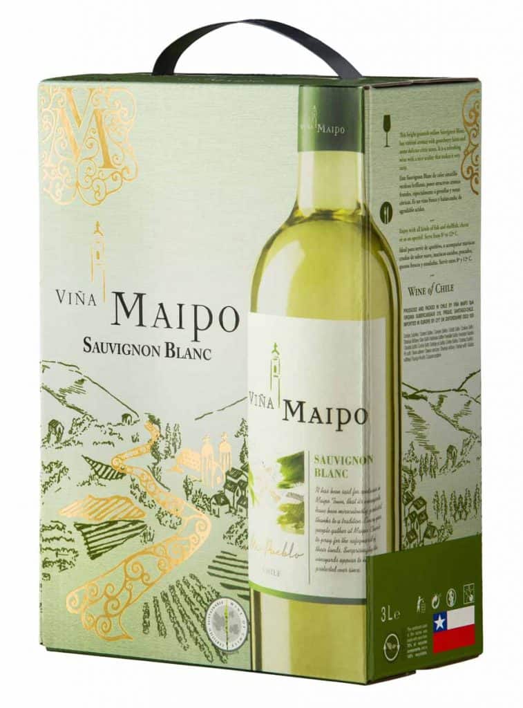 Vang Bịch Chile Vina Maipo Mi Pueblo Sauvignon Bib 3L