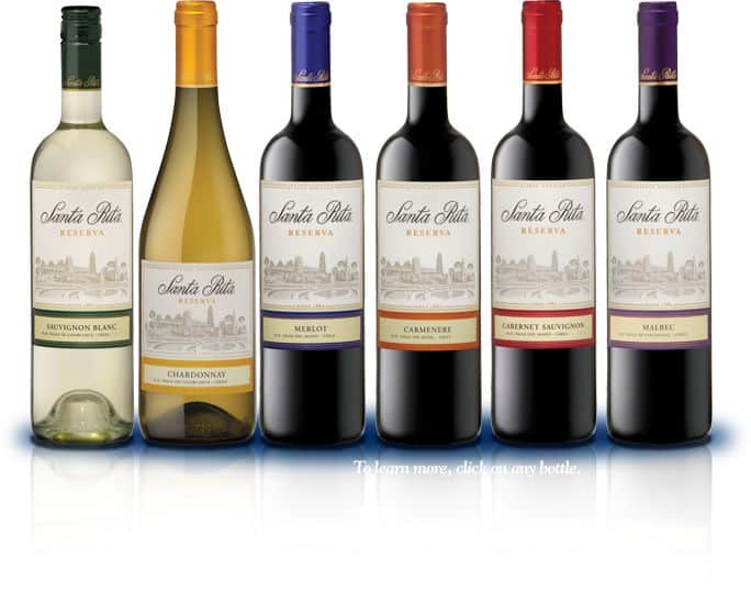 Vang Chile Santa Rita Reserva (red – white)