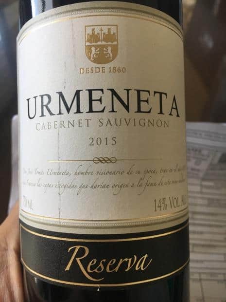 Vang Chile URMENETA Reserva Cabernet Sauvignon