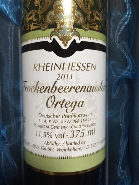 Vang Đức Trockenbeerenauslese Ortega Kessler-Zink