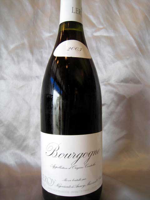 Vang Pháp Bourgogne Maison Leroy 2003