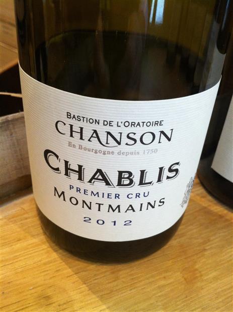 Vang Pháp Chablis Premier Cru Montmains Chanson