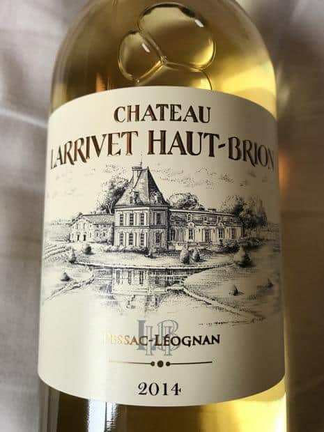 Vang Pháp Chateau Larrivet Haut Brion white Pessac Leognan