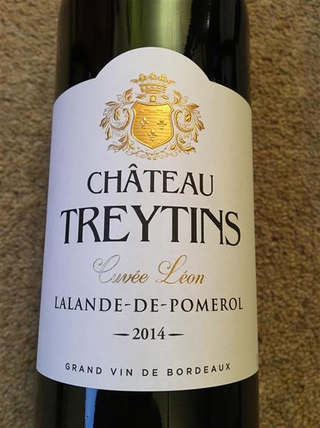 Vang Pháp Chateau Treytins Cuvee Leon Pomerol