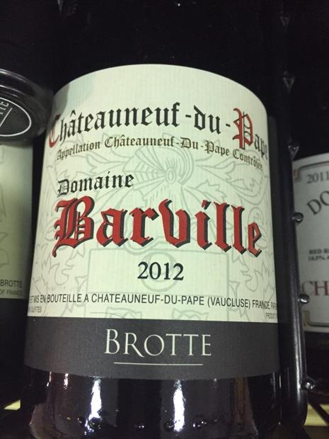 Vang Pháp Domaine Barville Châteauneuf du Pape