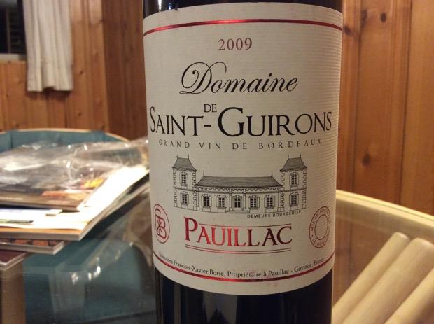 Vang Pháp Domaine de Saint Guirons Pauillac 2009