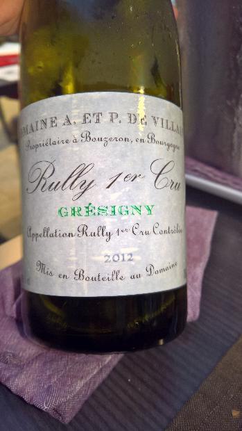 Vang Pháp Gresigny Rully Domaine A. Et P. de Villaine