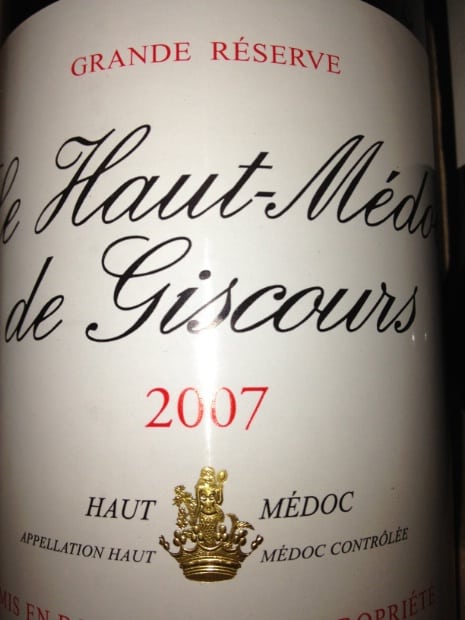 Vang Pháp Le Haut Medoc de Giscours 2012