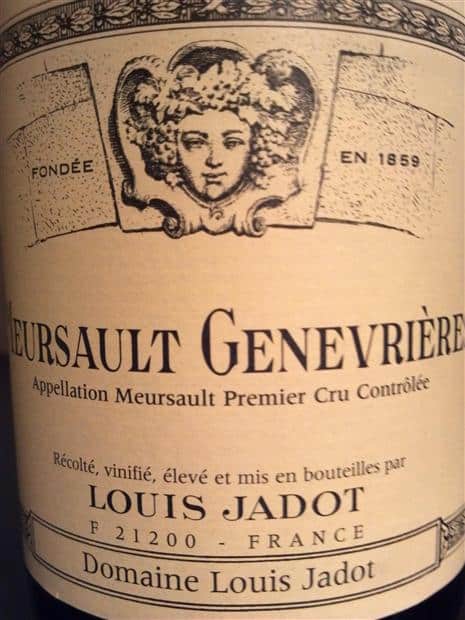 Vang Pháp Meursault Genevrieres Louis Jadot 2014