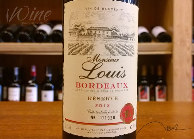 Vang Pháp Monsieur Louis Bordeaux