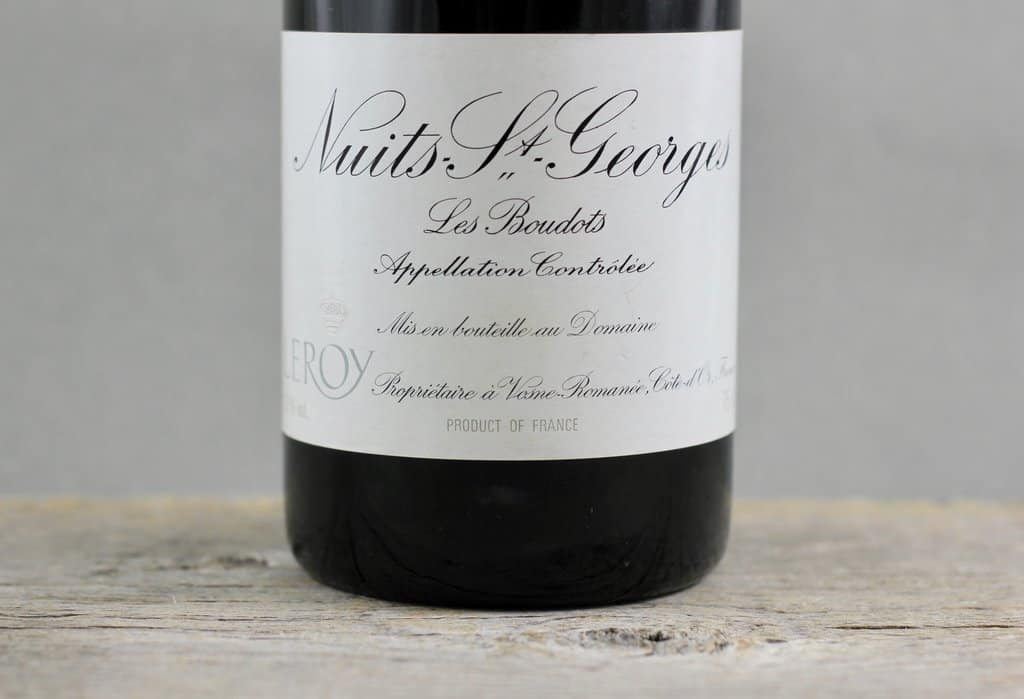 Vang Pháp Nuits St Georges Les Boudots Domaine Leroy