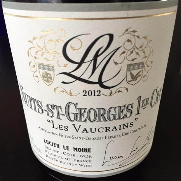 Vang Pháp Nuits st Georges Les Vaucrains Lucien Le Moine