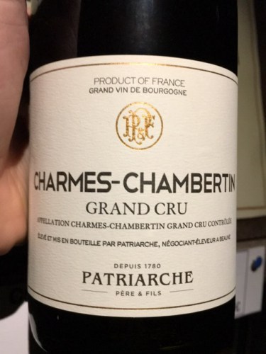 Vang Pháp Patriarche Charmes Chambertin