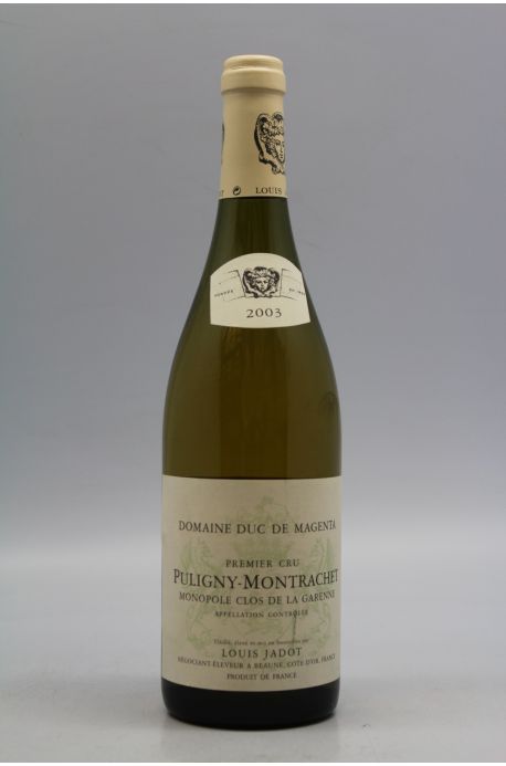 Vang Pháp Puligny Montrachet Clos de La Garenne Louis Jadot