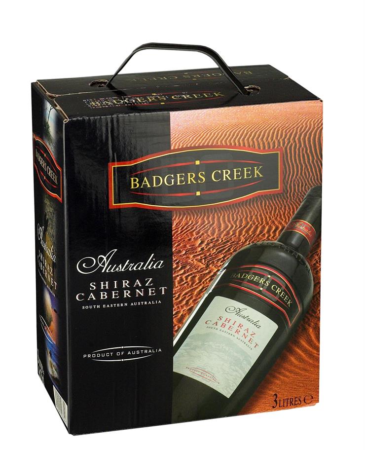 Vang Úc Badger Creek Shiraz Cabernet (bịch 3L)