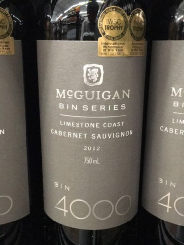 Vang Úc McGuigan Cabernet Sauvignon Bin 4000